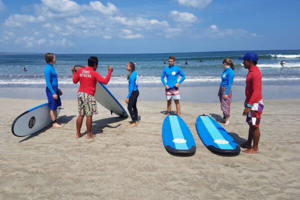 Surfing in Bali